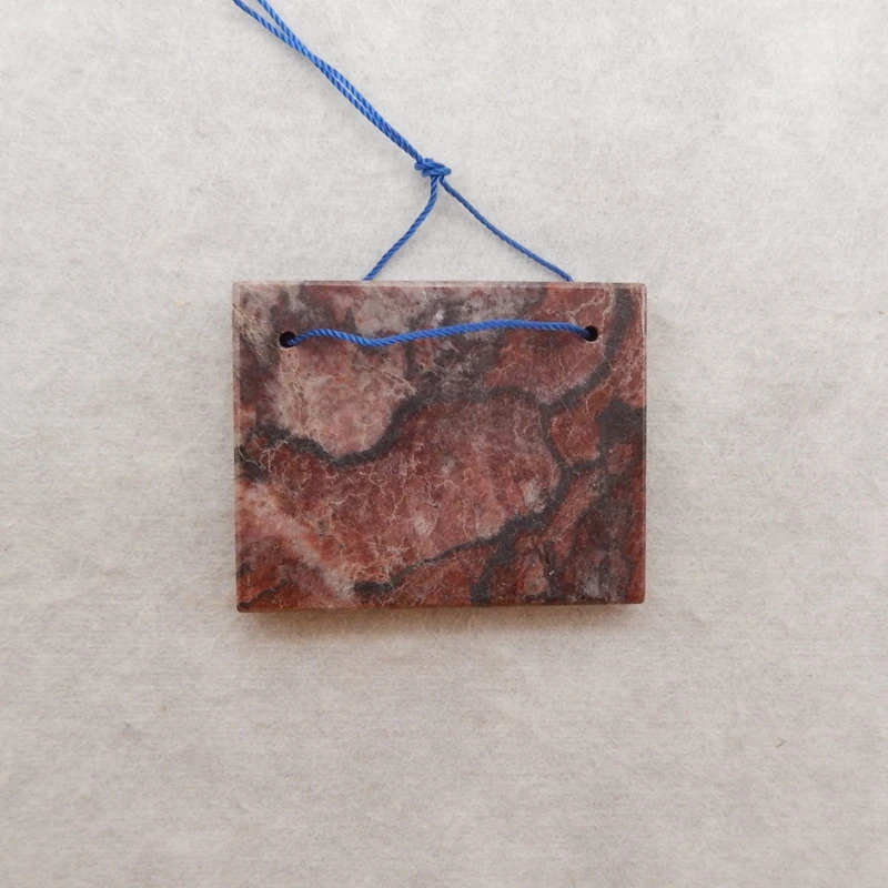 

Natural Stone Wonder Stone Nugget Pendant Beads 49x39x6mm 31.7g for Men Handmade DIY Jewelry Statement