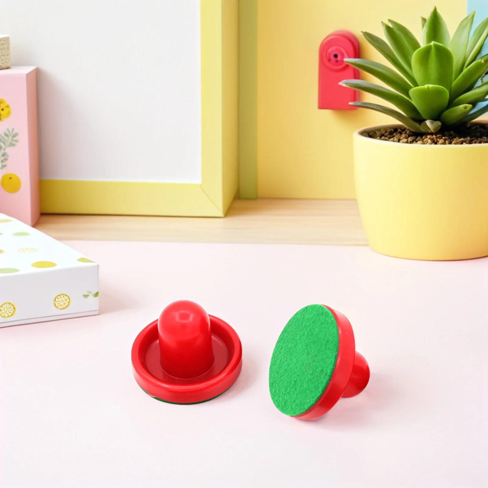 2 مجموعات هوكي الهواء مجداف الوبر استبدال منصات ذاتية اللصق هوكي الطاولة انتهازي الملحقات للعب المحسن