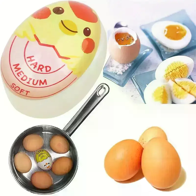 Egg Timer Egg Color Changing Indicator Tells Soft Hard Boiled Egg That Changes Color When Eggs Are Ready