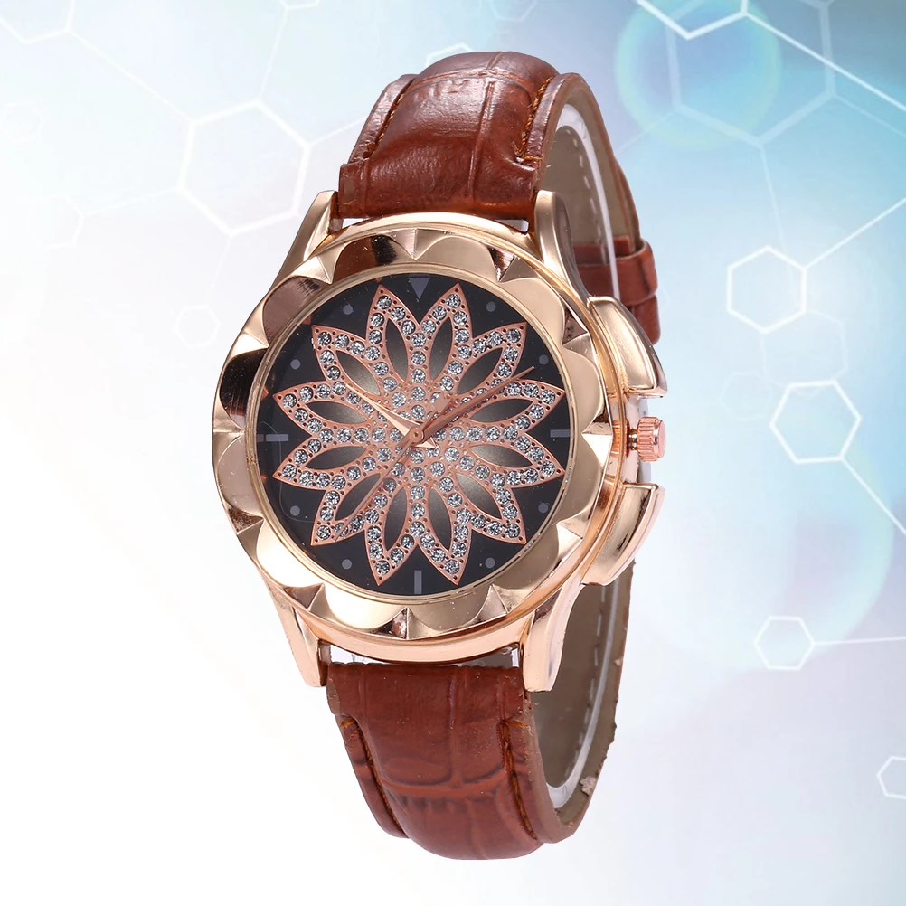 

Кварцевые часы Женские наручные часы со стразами Элегантный дизайн для увеличения очарования