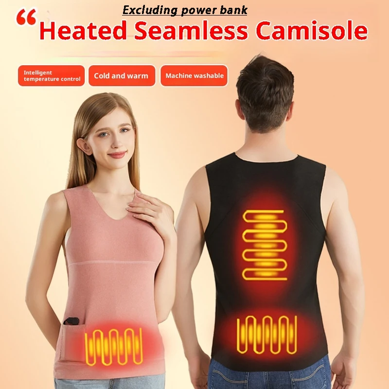 

2025 New Heating Vest For Belly Protection And Warmth, Men's And Women's Vests With Thick Velvet And Electric Heating Vest