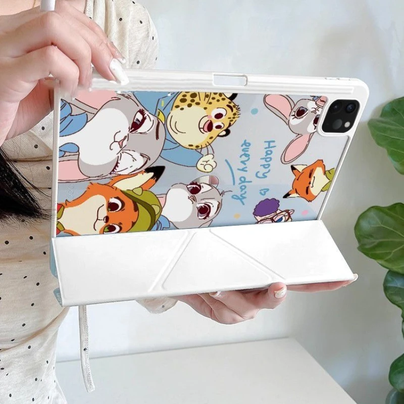 

Nick Cases for Ipad Air7 Pro 11in 11th A16 10th 10.9in Protective Case 9th 10.2 Mini6 7 6th 9.7in Judy Three-fold Tablet Case