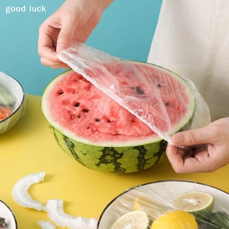 Answer50/100 Pieces Disposable Food Grade Elastic Fresh Keeping Wrap Covers For Kitchen Food Storage Leftover Preservation