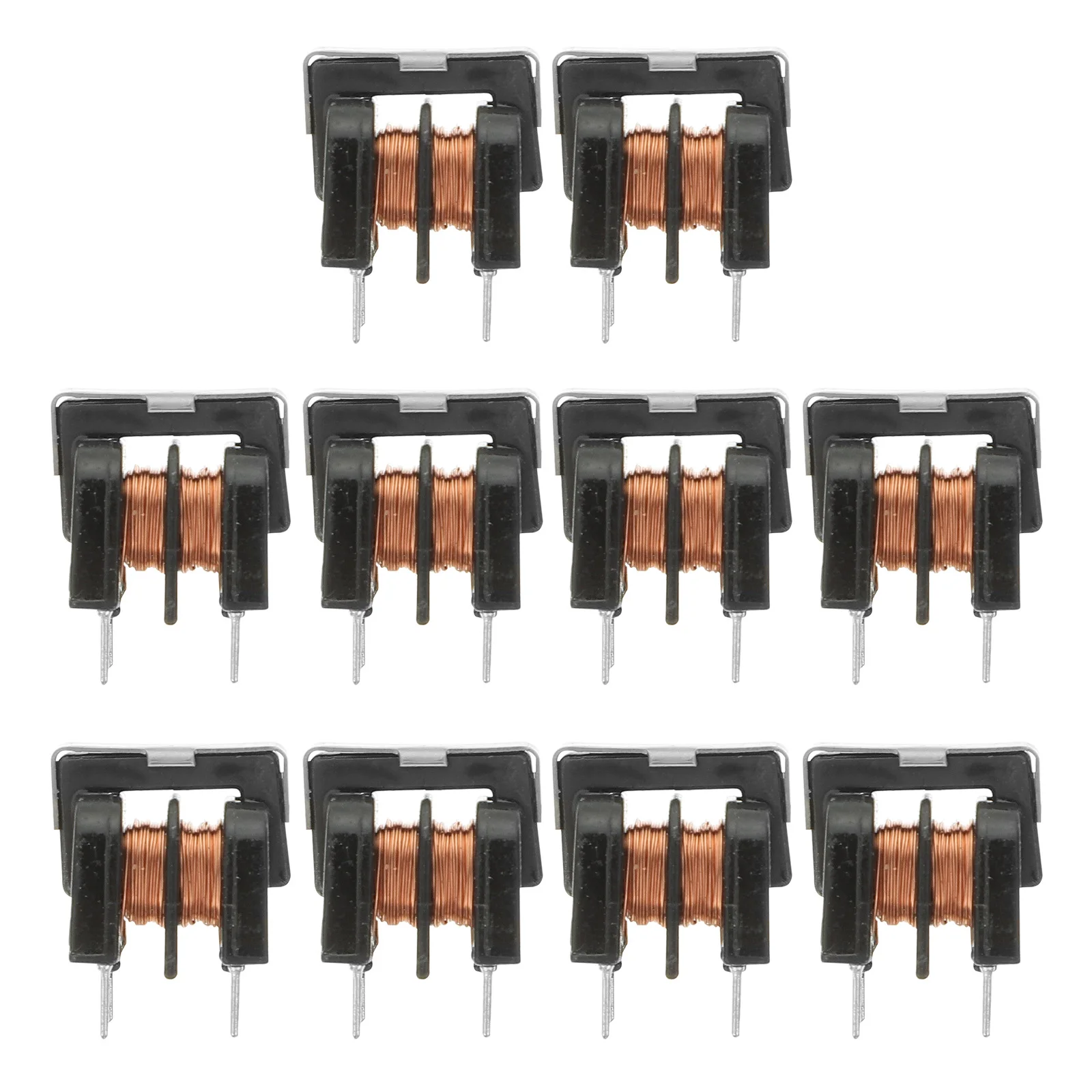 10pcs Inductor Filter Common Mode Choker 5Mh Uu9.8 7X8Mm Metal Plastic Durable High Current Low Leakage For Photography