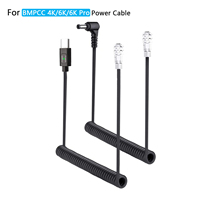 PD3.0 12V D-Tap DC5525 to For BMPCC 4K,6K,6K G2,6K Pro 2 Pin Locking Power Cable for Blackmagic Pocket Cinema Camera 4K，6K