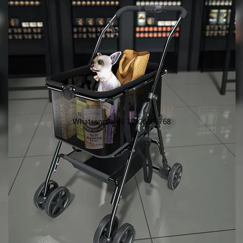 

Portable Folding Outdoor Pet Stroller Comfortable Travel Product for Cats and Dogs