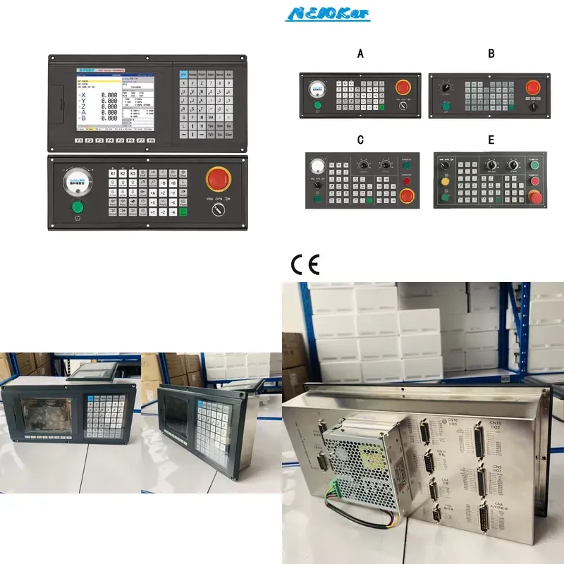 NEWKer Low Cost Affordable Cnc Controller 3 Axis with Editable Ladder Cnc Retrofit Kit for 3 Axis Milling for Mini Hobby