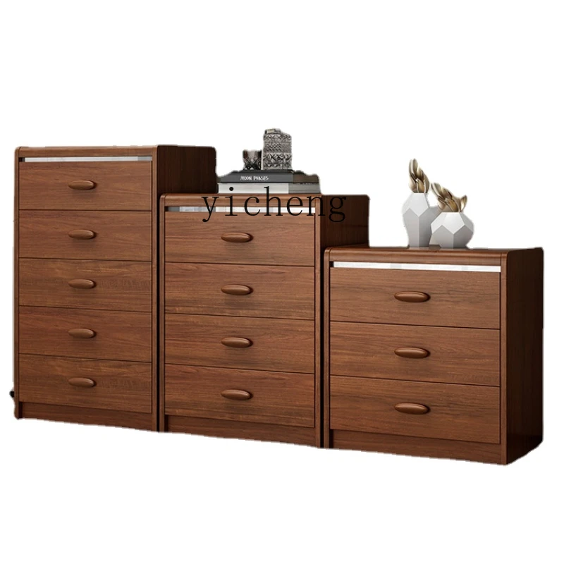 Yy-cajonera de madera maciza para dormitorio, armario de almacenamiento económico, estilo cajonera
