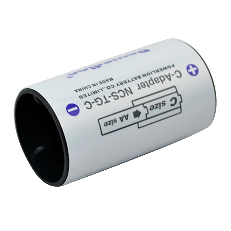 Продажи! Адаптеры для батарей Powerlion размером C, чехол-переходник для батарей размером AA в C, используемый с батарейными элементами AA — 4 шт.