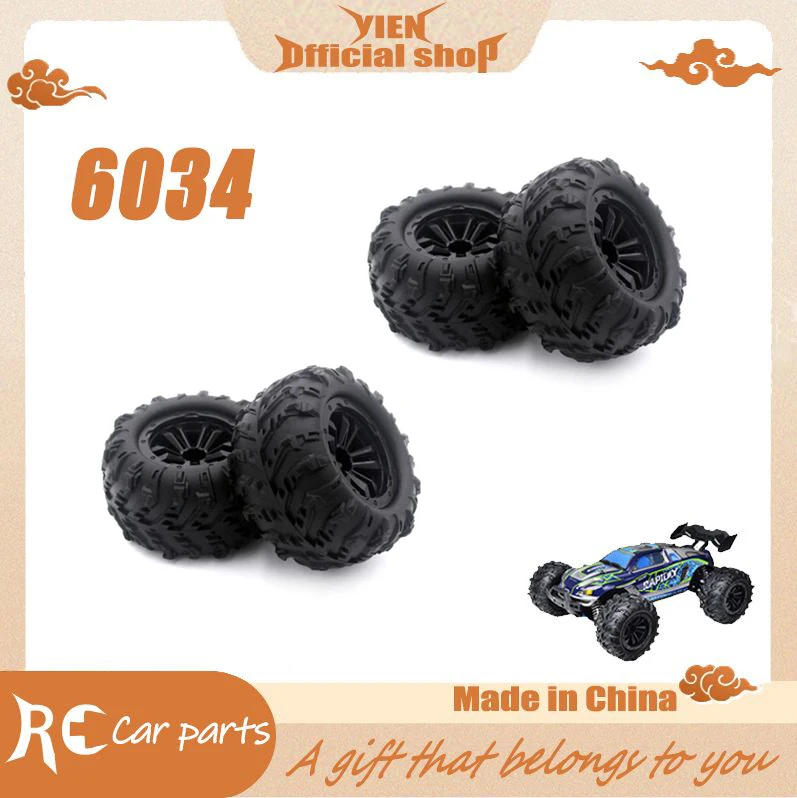 

SCY 16101 1/16 RC Car Original Spare Parts 6034 tire 4pcs Suitable for SCY 16101 16102 Car Be worth having