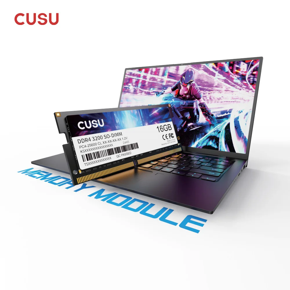 CUSU Memoria Ram DDR4 16gb 8gb 3200mhz 2666mhz SODIMM Ram Memory DDR4 for Laptop