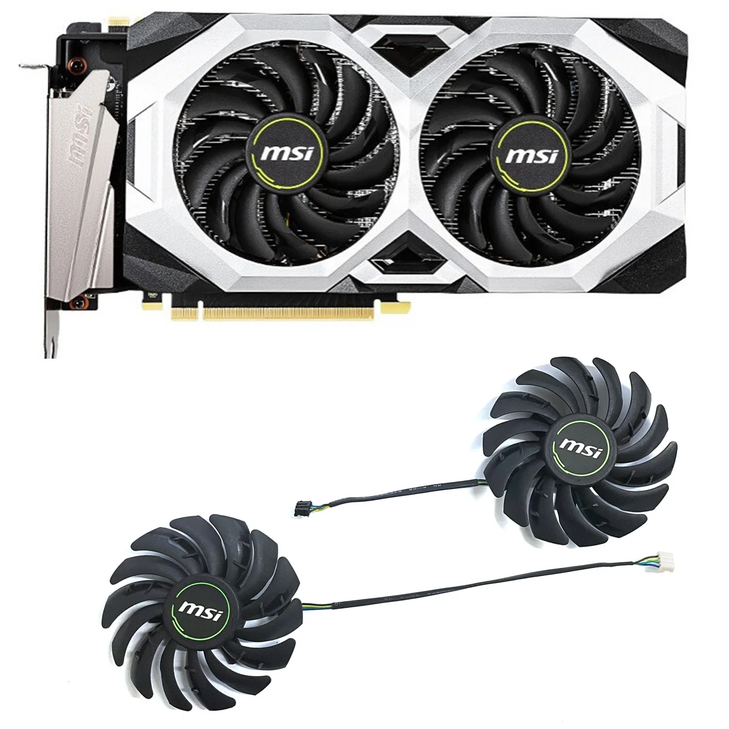 PLD09210S12HH DC 12V 0.40A 4PIN 85MM RTX2070 GPU Cooler dla MSI Geforce RTX 2060 2070 2080 Super Ventus XS OC Wentylator karty graficznej