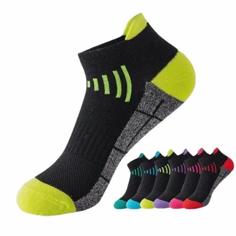 6/12 Paar hochwertige gestrickte Sportsocken für Damen, Jahreszeiten, universell, schweißabsorbierend, atmungsaktiv, dämpfend, zum Laufen, Freizeit – Detail 7