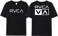 RVCA T Shirt Men Women Black Tee Summer Cotton Tshirt Short Sleeve Fashion Design Brand T-shirt Top Streetwear Clothes