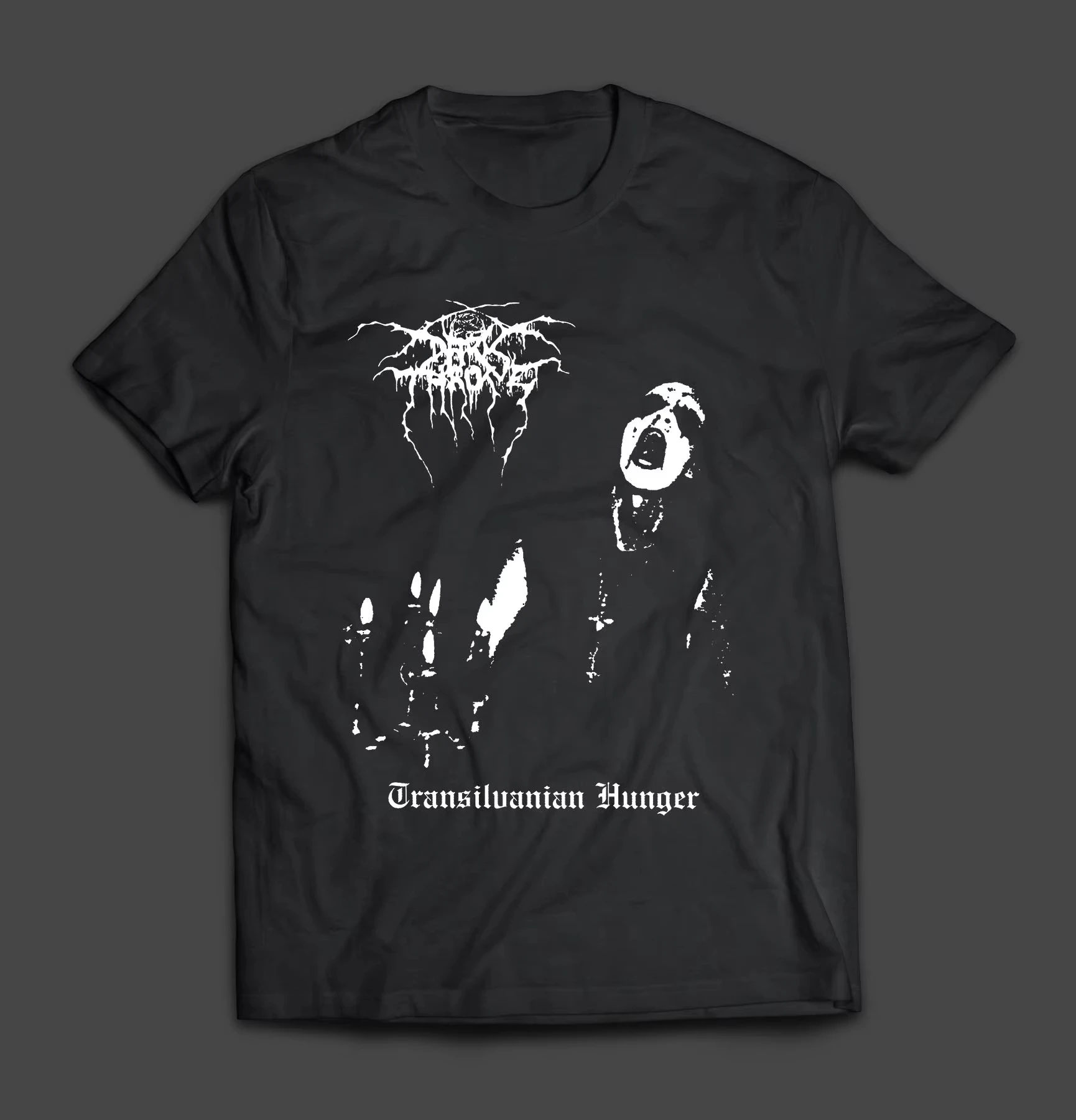 

2025 Summer Black King Hunger T-Shirt Men's Women's Cotton T-Shirt Short Sleeve Vintage Hip Hop Band Top T-Shirt Men's Clothing