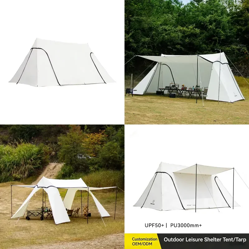 Outdoor Portable Waterproof Picnic Canopy Tent Camping Tarp Uv Rain Fly Awning Camping Tarp