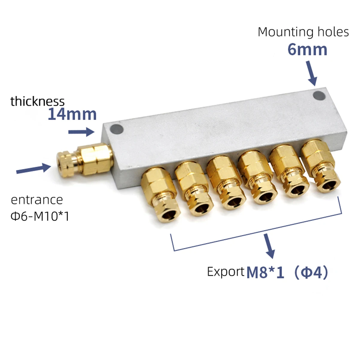 Distributore di scarico dell\'olio regolabile di tipo B distributore di olio per pompa lubrificante elettrica macchina utensile CNC scarico dell\'olio