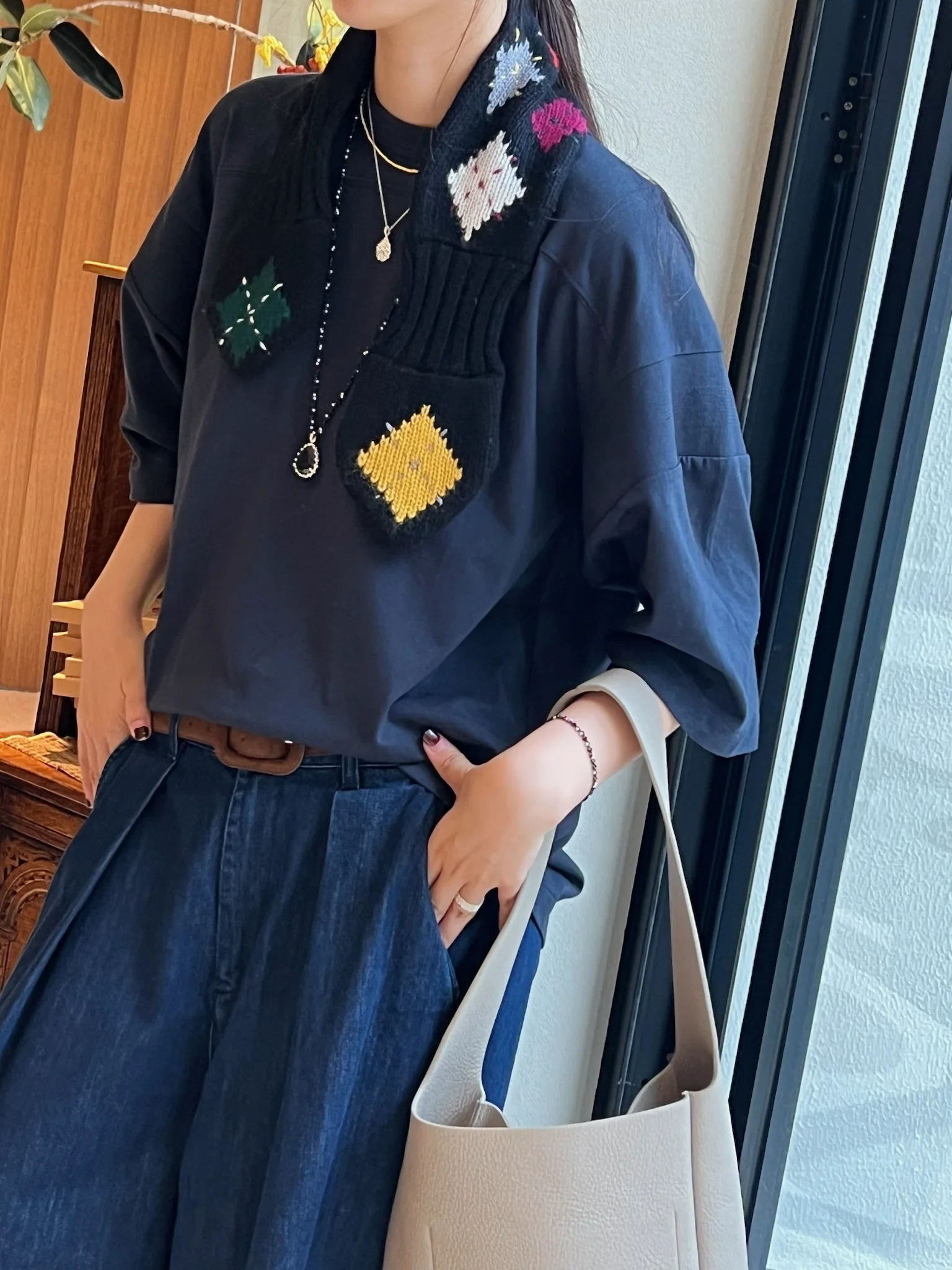 

YMC Navy Blue round Ne ort Sve T-irt Casual Loose Fit Cotton Ice Skating TJUNEAN Pure Cotton Comfortable T-irt