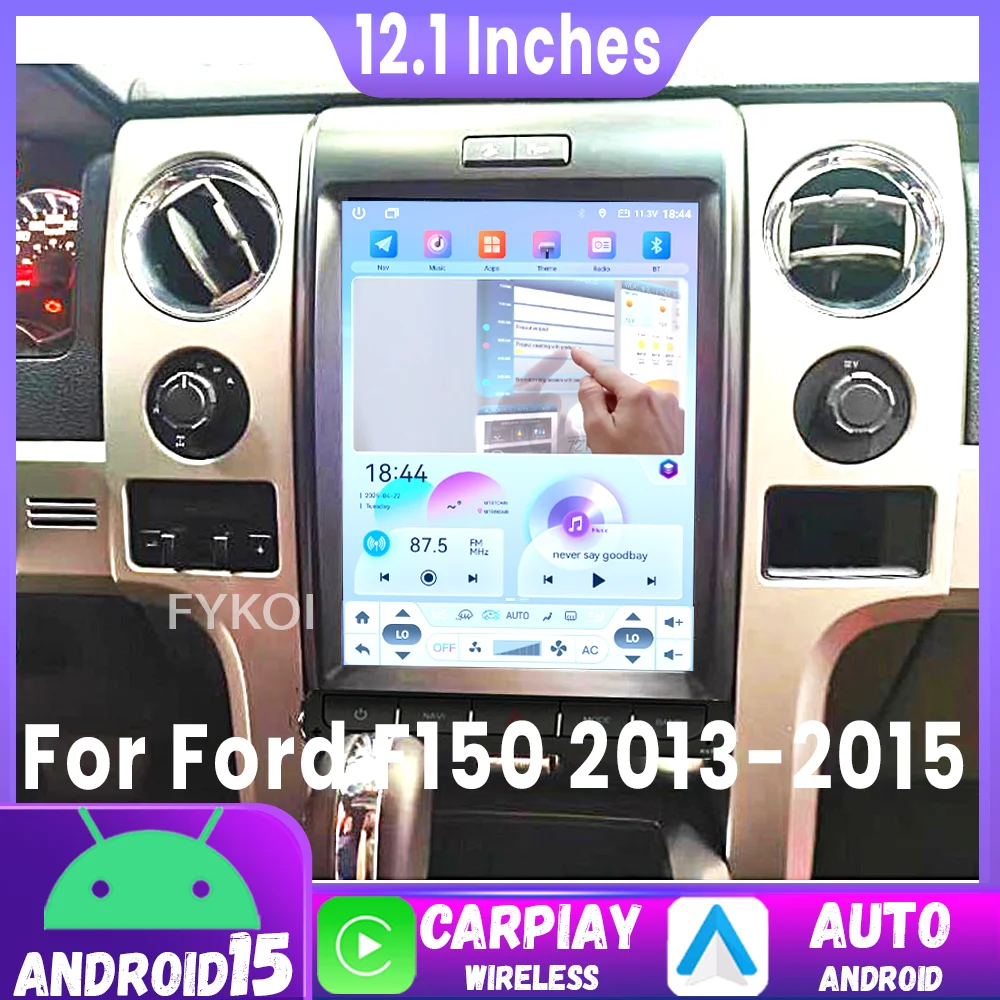 Car Radio Auto Bluetooth Android 15 12.1