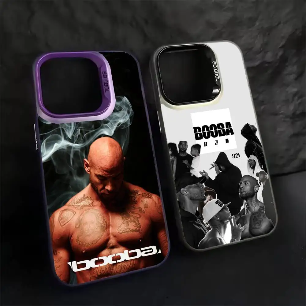 

Booba singer b2o 92i Phone Case For iPhone 17 16 15 14 13 12 11 Pro Max Plus Silver Matte Black Cover