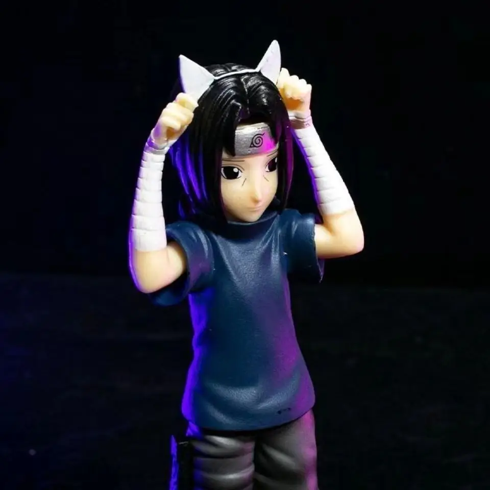 Figura de acción de Naruto de Anime de 14cm, figura de Naruto, Uchiha, Itachi, Kawaii, Sasuke, Itachi, decoración, modelo de colección, Juguetes