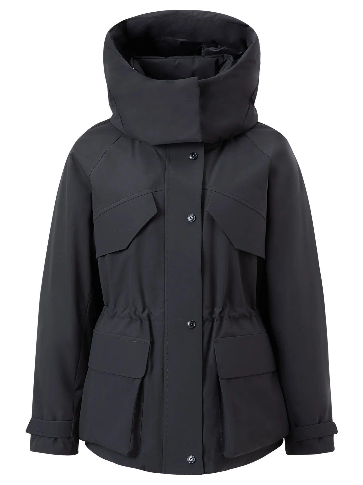 FSLE 2025 Winter Dames Gordel Taille Opstaande Kraag Pufferjas Techwear Jas Thermische Isolatie Waterdicht Licht Outdoor Parka