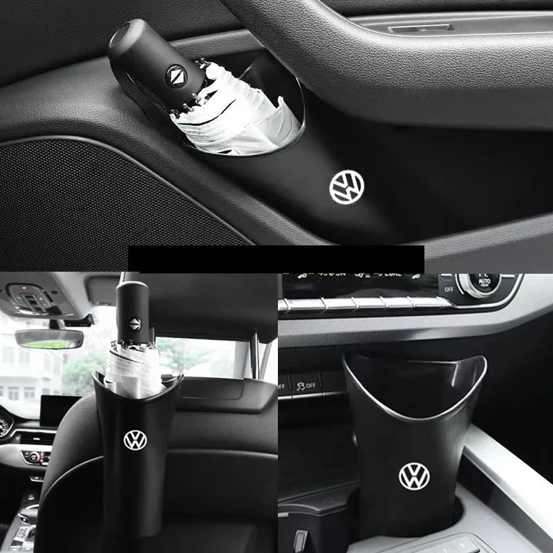 Multi-Functional Portable Car Umbrella Storage Bucket Tools For Volkswagen Golf Passat Beetle Jetta Touareg Bora B5 B6 Santana