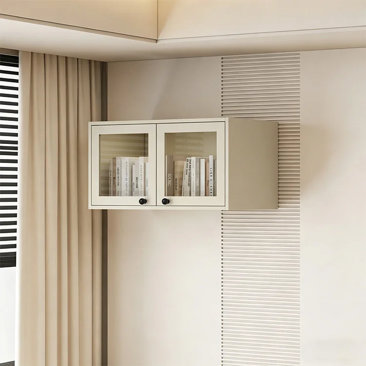 Modern Metal Bookcase Wall-Hanging File Cabinet Steel Fireproof Filing Cabinet Save Spacing Steel Bookcase for Home Living Room