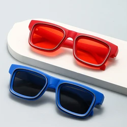 Fashion Designer Rectangle Sunglasses For Men Women Outdoor Trendy Sun Glasses Large Frame Casual Accessory Eyewear UV400