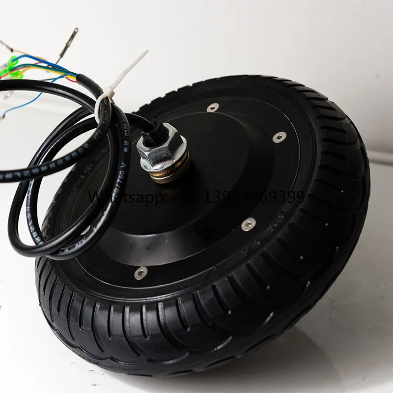 Delivery Robot Electric Hub Motors Positionable Reversible 8 Inch 24V 36V Encdoer Brushless Servo Motor Wheel With Hollow Tire