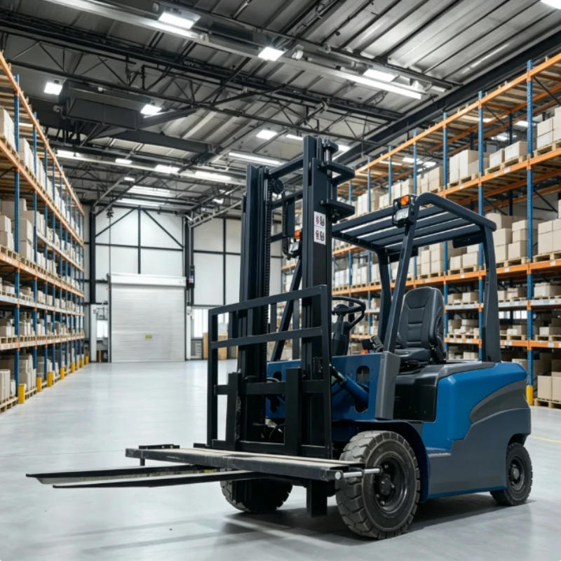 With Side Shifter 2.5 Ton 4 Wheel Electric Forklift Warehouse Efficient Smooth Fast Cargo Stacking Vehicle