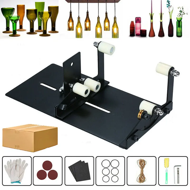 19PCS Multi Functional Glass Bottle Cutter Adjustable Glass Bottle Cutter Set Diy Wine Bottle Glass Cutting Machine Set