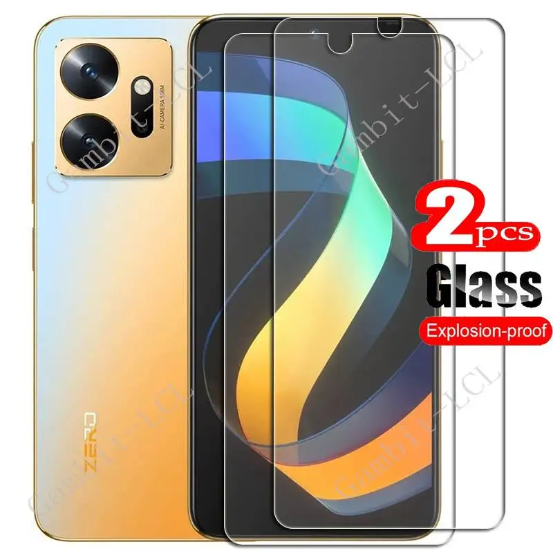 

2PCS FOR Infinix Zero 20 6.7" Tempered Glass Protective ON InfinixZero20 Zero20 X6821 Screen Protector Film Cover