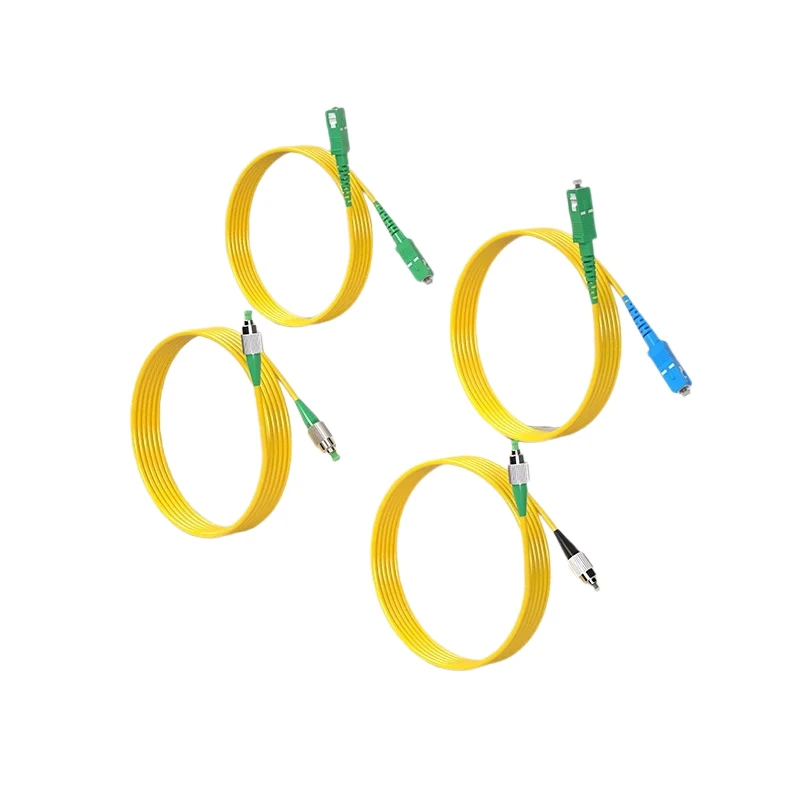Optical Fiber Patch Cord 9/125 652D Simplex SC/APC FC/APC LC/APC To UPC LC FC SC Pigtail FTTH CATV Optic Patch Cord Cable 1m-40m