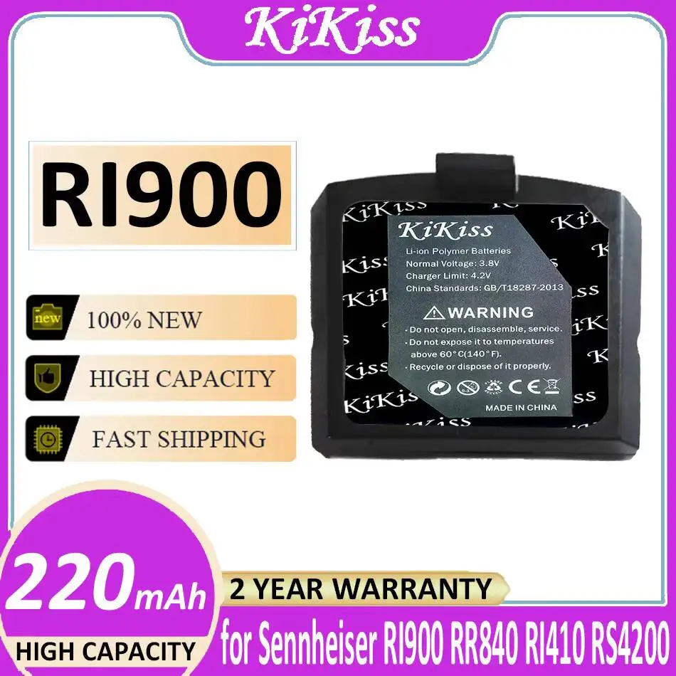 

220mAh RI900 BA300 For Sennheiser RR840 RI410 RS4200 RR4200 HDI830 High-Capacity Wireless Headphones Battery