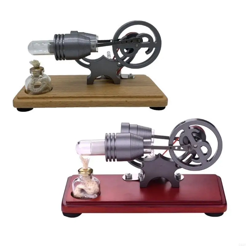Stirling Engine Model Hot Air Stirling Engine Motor Model Physical Science Education Toy for Student Challenging Gift K92C