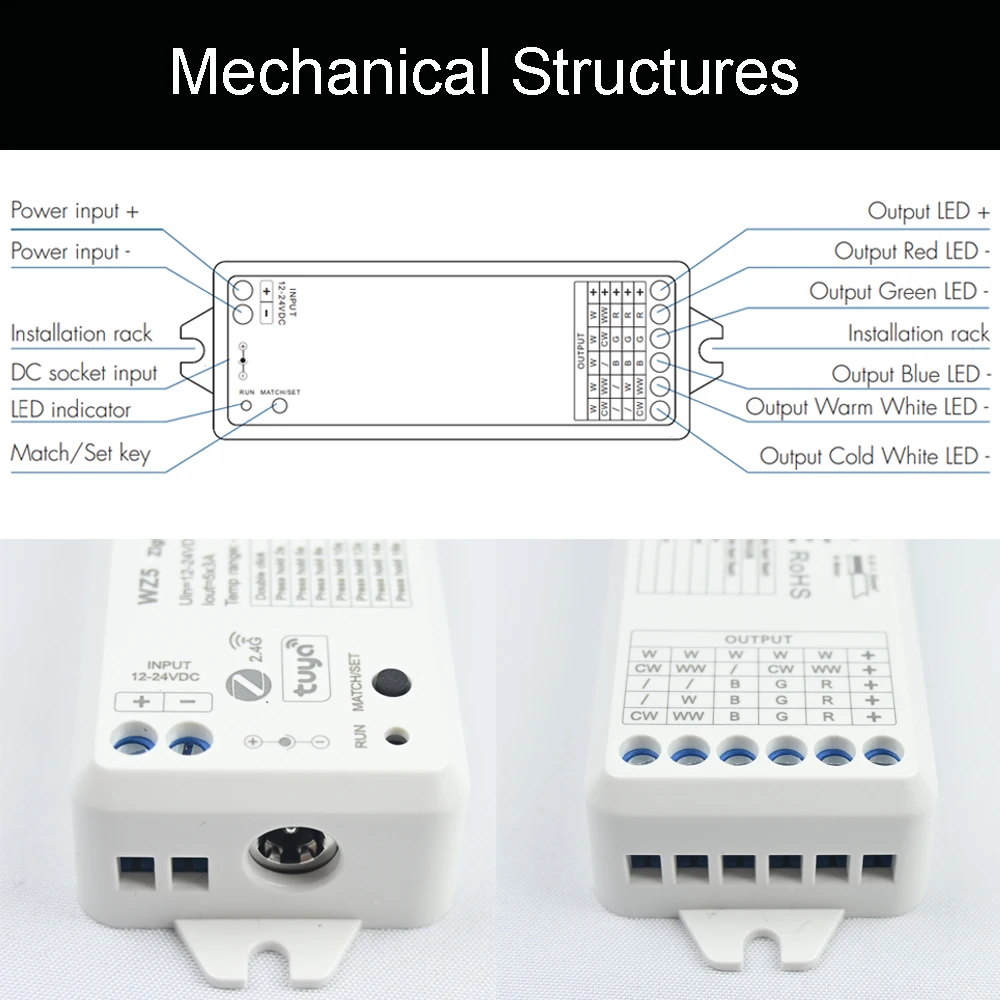 Imagem -03 - Led Dimming Kit Ultra Sensível Controlador Touch Panel Zigbee rf em App Dimmer Controle Inteligente Zonas 2.4g 24v 12v