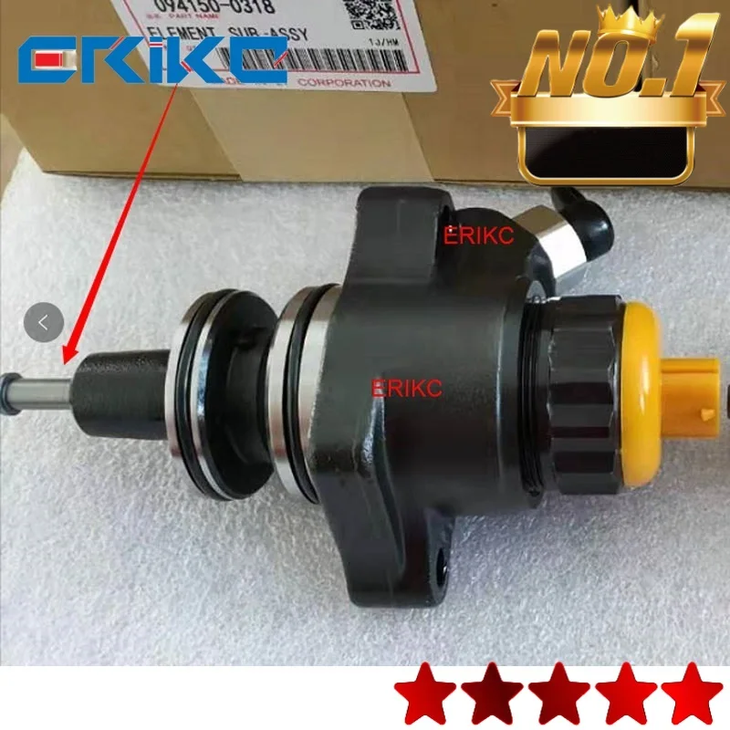 

ERIKC PC400-6 Plunger Excavator Diesel Pump Plunger 094150-0318 for Denso Common Rail Pump