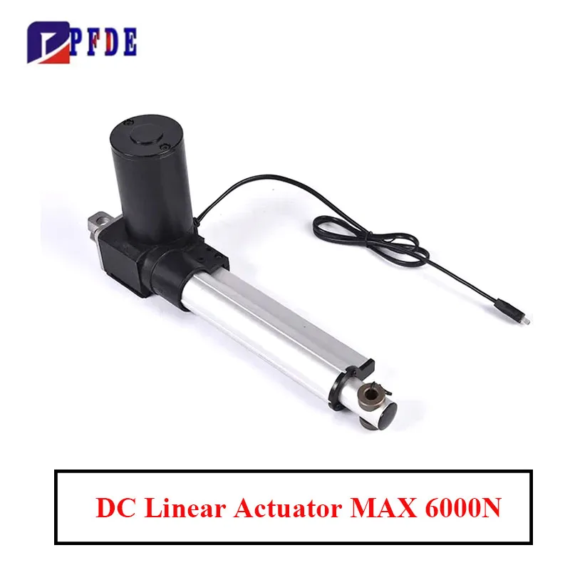 

DC 12V 24V Linear actuator Heavy Duty Max Push 6000N ip54 Waterproof Telescopic Pole for Massage Care Bed Lifting Stand