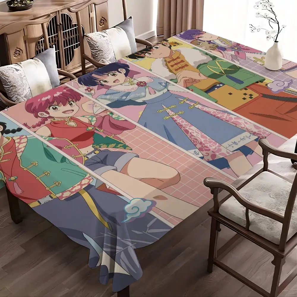 Anime Ranma 2 1 Tablecloth Home Dinner Party Table Cover Wedding Banquet Outdoor Party Cover Hotel Decoration Tablecloths