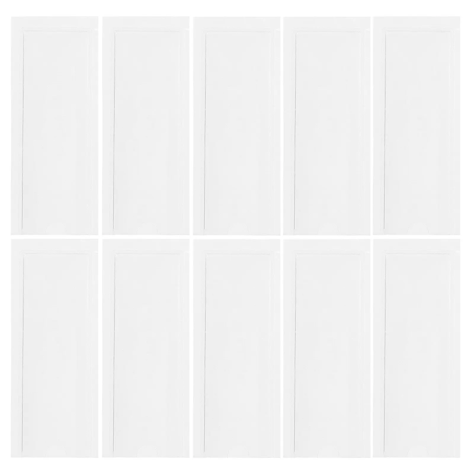 30Pcs Adhesive Label Pouch Card Holder Transparent Material Card Sleeve Organize Cards Office School Use Label Bag