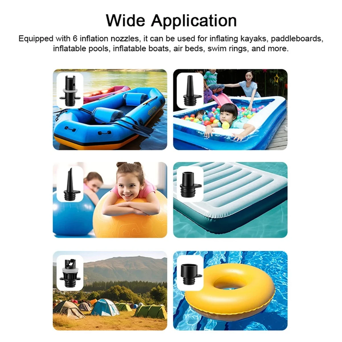 A52TPortable Electric Air Pump 20PSI High Pressure Paddle Board Compressor Inflation & Deflation Pump for Sup Surfing Boat