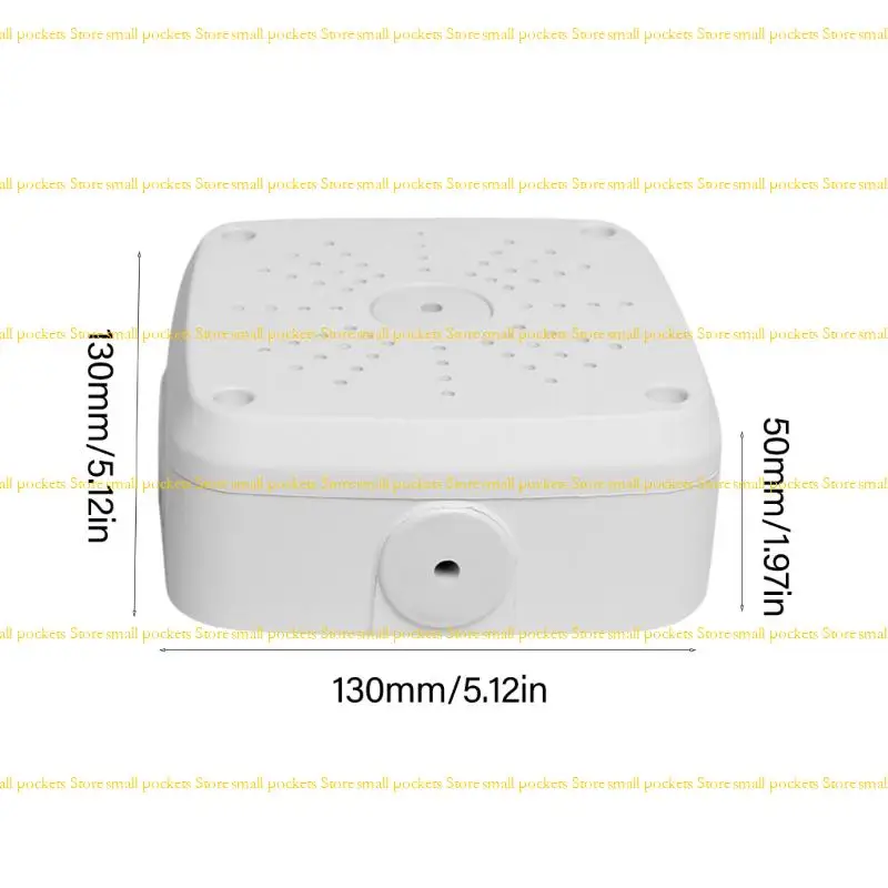 R1WD Square Plastic Junction Box with Invisible Wire Routing Impact Resistant Case for CCTV Mounts Enhances Aesthetic Durability