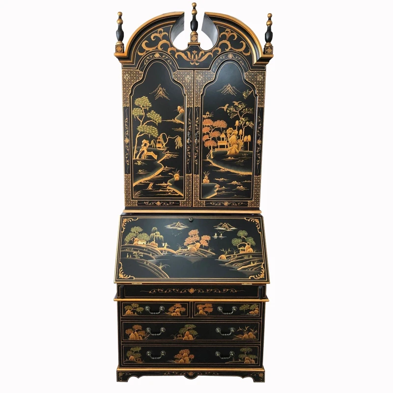 LTT Chinese style decorative cabinet retro hand-painted landscape bucket cabinet storage cabinet