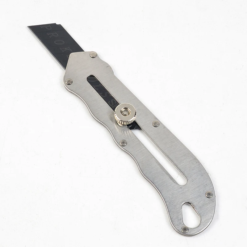 New Stainless Steel Utility Knife Steel Wallpaper Knife Holder Durable Sturdy Fast Cutting Manual Lock