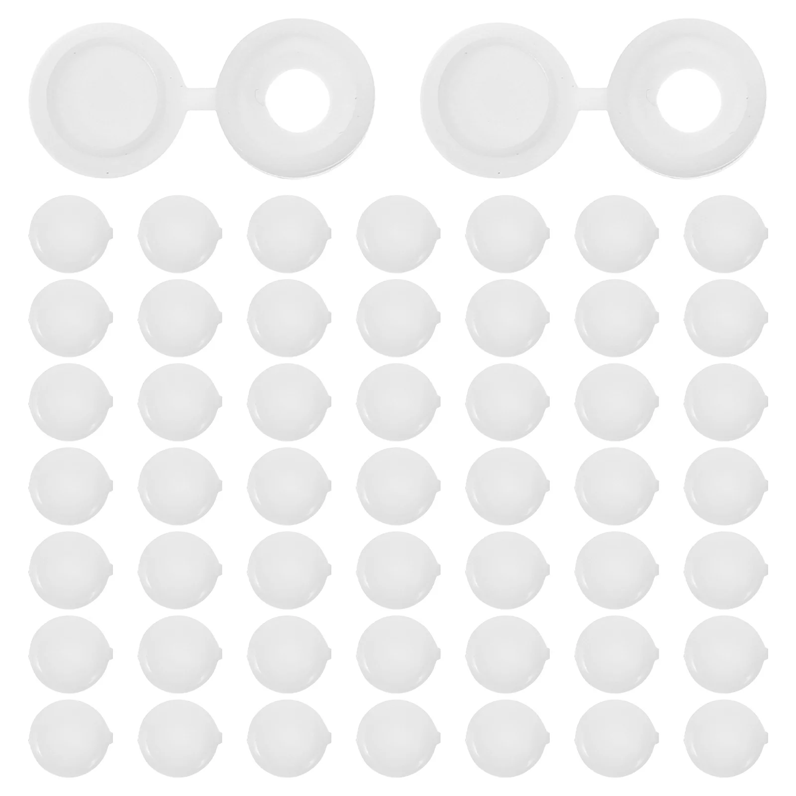 

200pcs Plastic Screw Hole Covers 5.3Mm Decorative Caps For Furniture Wardrobe Cabinet Repair Fastening Cover Cap