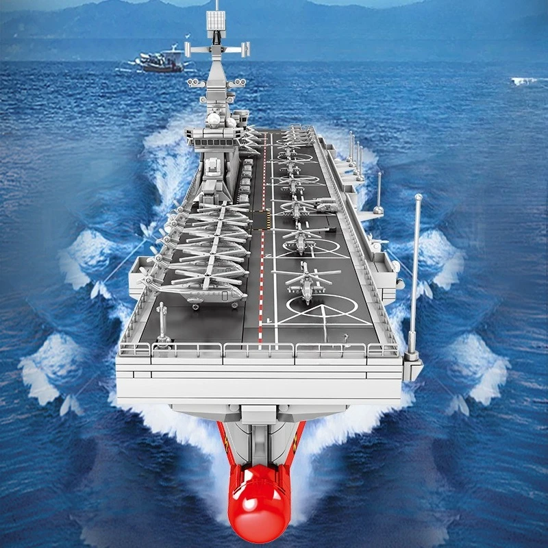 Ensamble el modelo de barco de asalto anfibio Ensamblar el edificio del niño