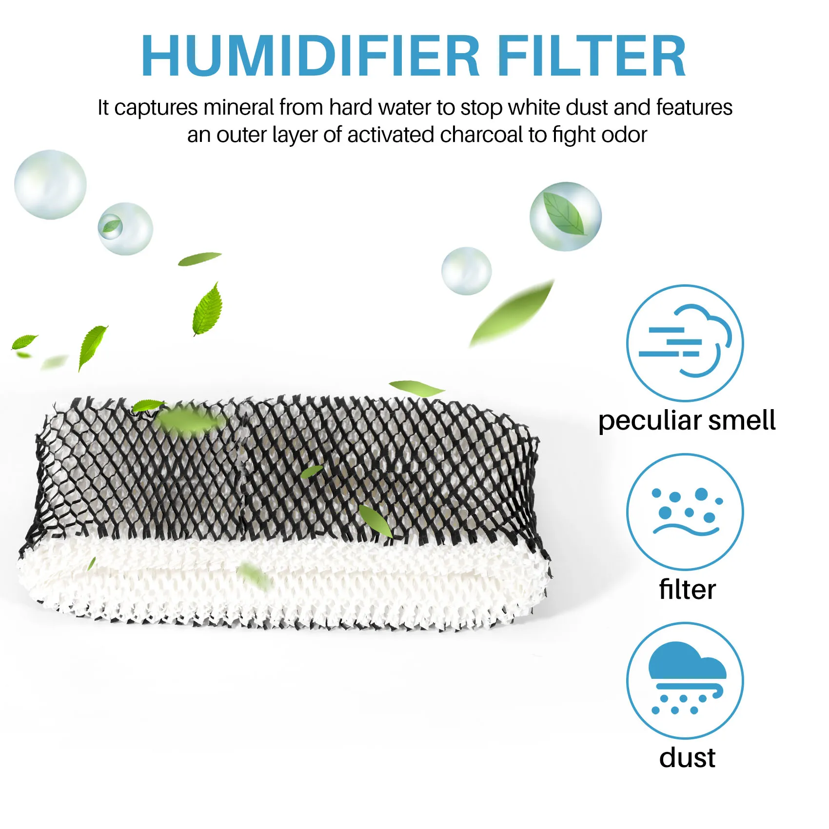 Filter Replacement for Holmes HWF62,Humidifier Filter A,for Holmes Models HM1701, HM1761, HM1300 & HM1100