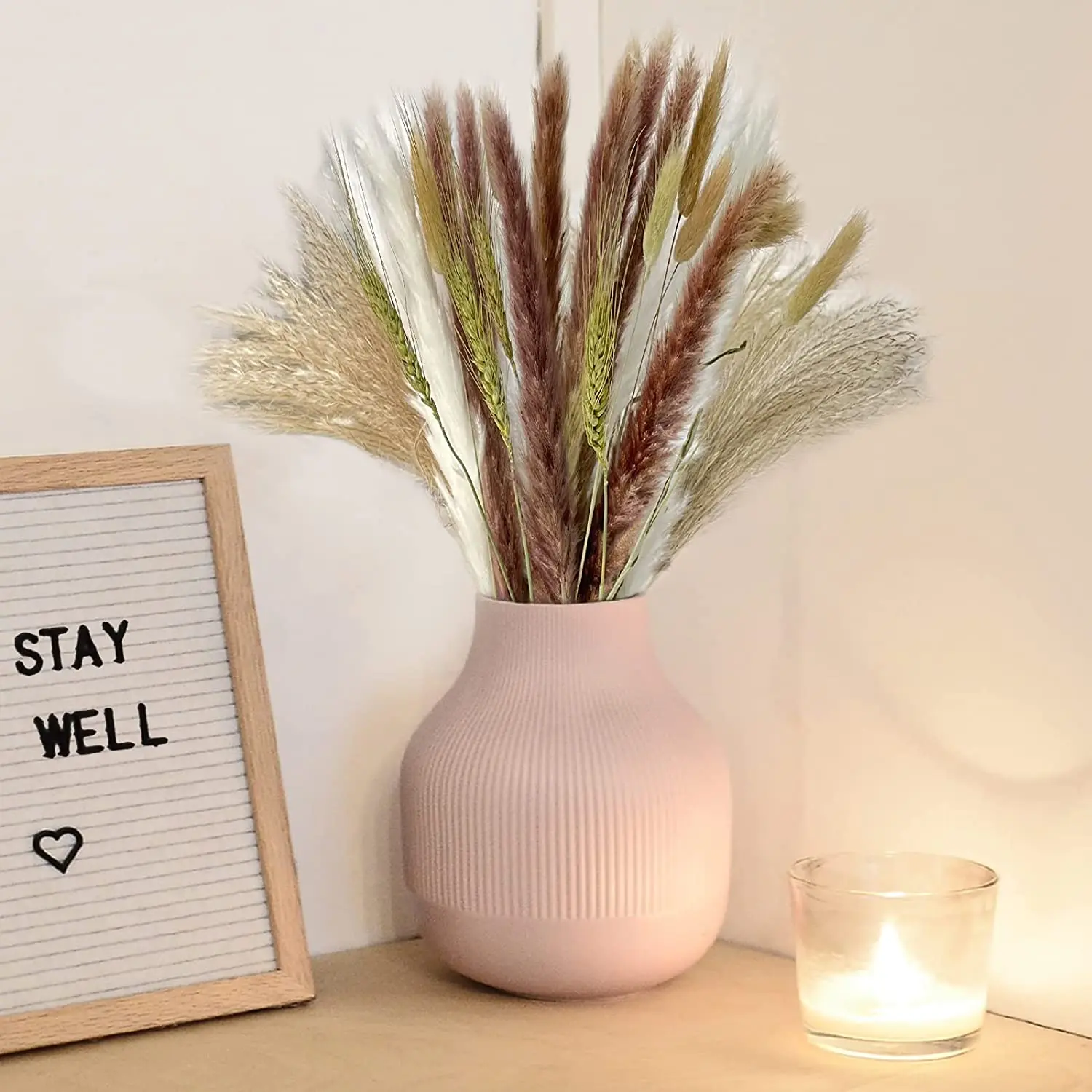 

Natural Pampas Grass Bouquet Dried Flowers Pampas Secas Grandes Fleurs Sechees Droogbloemen Home Boho Decor Wedding Decoration