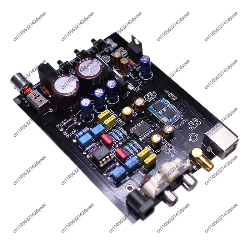 WM8740,QCC5125 LDAC aptx HD Bluetooth USB Sound Card Decoder, Better Sound than PCM1794